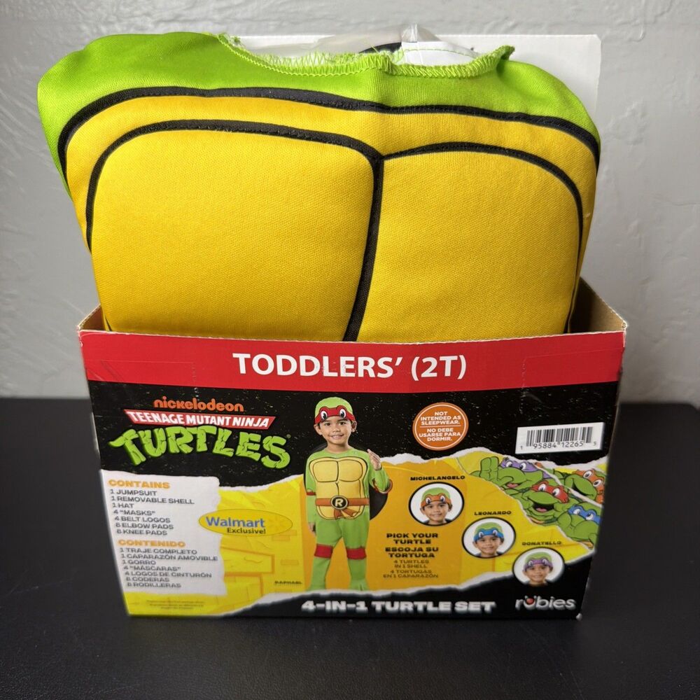 Teenage Mutant Ninja Turtles 4-in-1 Halloween Costume for Toddler 2T by Rubies